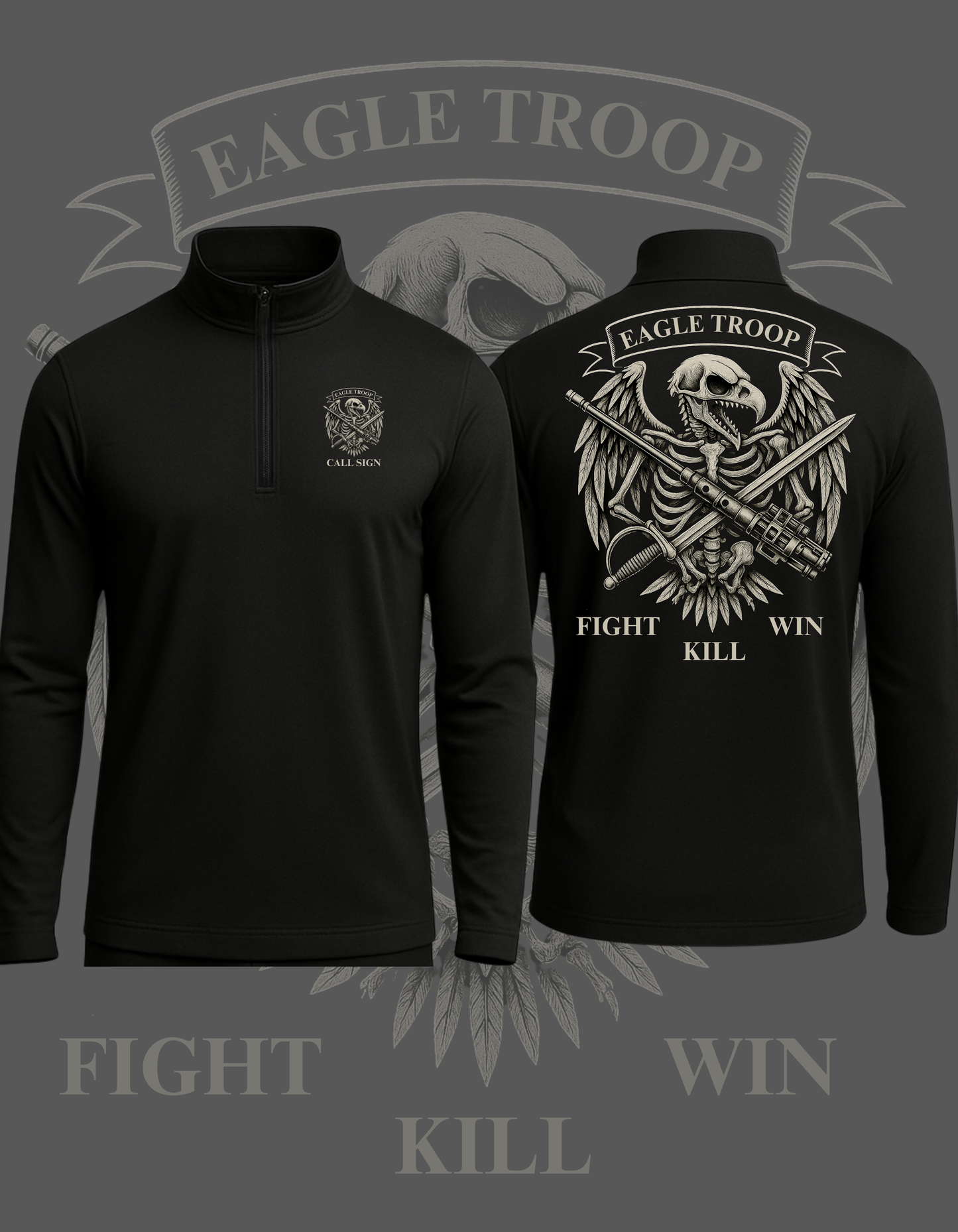 EAGLE TROOP 1/4 ZIP-UP