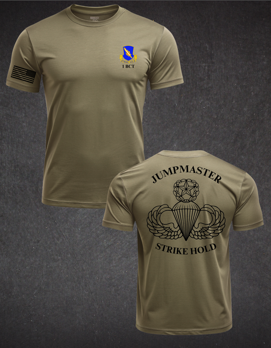 1BCT, 82ND JUMPMASTER TAN TEE